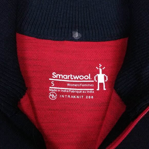 Smartwool Intraknit Thermal Merino Quarter-Zip Base Layer Top Sz Small - Picture 8 of 9
